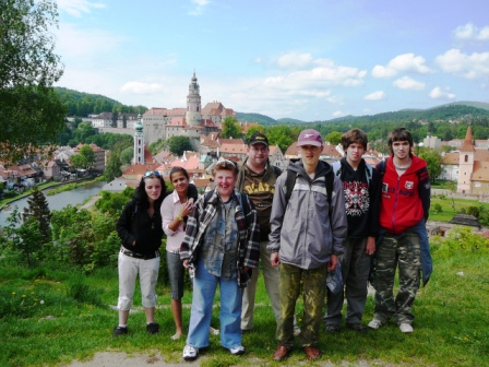 Český Krumlov 2009 - výhled na město